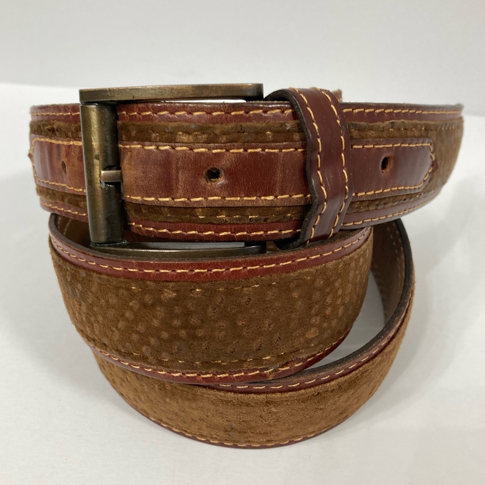 Cuero Vaca Leather Suede Belt